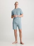 Blue Shorts Pyjama Set - Cotton Stretch  Men