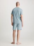 Blue Shorts Pyjama Set - Cotton Stretch  Men