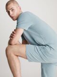 Blue Shorts Pyjama Set - Cotton Stretch  Men