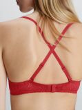 Red Demi T-shirt Bra - Sheer Marquisette  Women