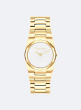 White Gold Plated Steel Bracelet Watch  Women