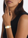 White Gold Plated Steel Bracelet Watch  Women