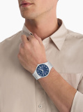 Blue Stainless Steel Watch  Men
