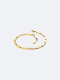 Gold Essential Links Bar Chain Bracelet  Men