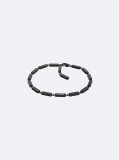 Black Essential Links Bar Chain Bracelet  Men