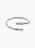 Ασημί Βραχιόλι Contoured Barrel  Άνδρας