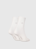 White 2 Pack Short Socks  Women