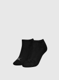 Black 2 Pack Sneaker Socks  Women