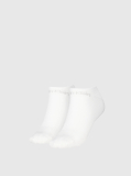 White 2 Pack Sneaker Socks  Women