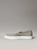 Green Leather Hybrid Moccasins  Men