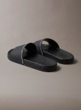 Black Contoured Logo Sliders  Men