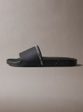 Black Contoured Logo Sliders  Men