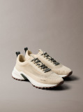 Beige Trailblazer — Knit Mesh Runner Trainers  Men