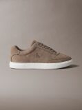 Καφέ Σουέτ Sneakers Με Signature Λογότυπο  Άνδρας