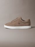Καφέ Σουέτ Sneakers Με Signature Λογότυπο  Άνδρας
