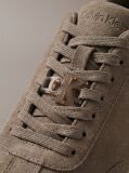 Καφέ Σουέτ Sneakers Με Signature Λογότυπο  Άνδρας