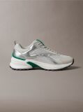 White Knit and Metallic Runner Trainers  Men