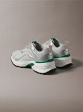 White Knit and Metallic Runner Trainers  Men
