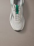 White Knit and Metallic Runner Trainers  Men