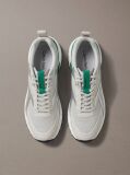 White Knit and Metallic Runner Trainers  Men