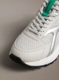 White Knit and Metallic Runner Trainers  Men