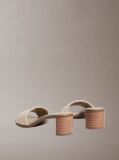 Beige Marghe - Logo Jacquard Heeled Sandals  Women