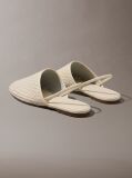 Μπεζ Δερμάτινα Slingback Mules  Γυναίκα