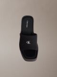 Black Melia - Canvas Platform Wedge Sandals  Women