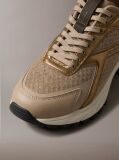 Καφέ Υβριδικά Sneakers Πεζοπορίας Από Δίχτυ  Γυναίκα