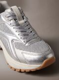 Ασημί Μεταλλιζέ Υβριδικά Sneakers Πεζοπορίας  Γυναίκα