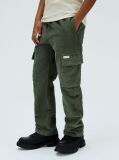 Green Straight Corduroy Trousers  Boys
