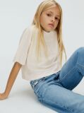 Grey Boxy Logo T-shirt  Girls