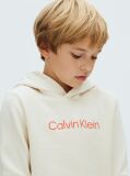 Beige Unisex Logo Hoodie  Kids Unisex