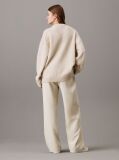 Beige Relaxed Wool Blend Jumper  Women