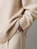 Beige Relaxed Wool Blend Jumper  Women
