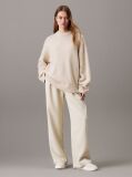 Beige Relaxed Wool Blend Jumper  Women