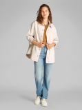 Denim 90's Λινό Overshirt  Γυναίκα