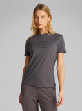 Grey Applique Regular T-Shirt  Women