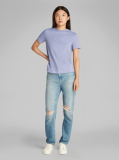 Purple Applique Regular T-Shirt  Women