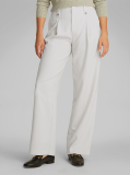 White Ecovero Tailored Wide Pants  Women