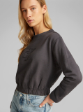 Grey Applique Crewneck Sweatshirt  Women