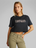 Black Varsity Boxy T-Shirt  Women