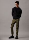 Green Skinny Washed Cargo Pants  Men