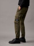 Green Skinny Washed Cargo Pants  Men