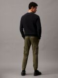 Green Skinny Washed Cargo Pants  Men