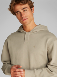 Beige Cotton Terry Monogram Hoodie  Men