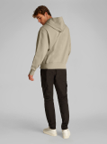 Beige Cotton Terry Monogram Hoodie  Men