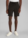 Black Men's waffle shorts, perfect for casual looks  Men