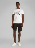 Black Men's waffle shorts, perfect for casual looks  Men