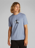 Blue Monologo Shift T-Shirt  Men